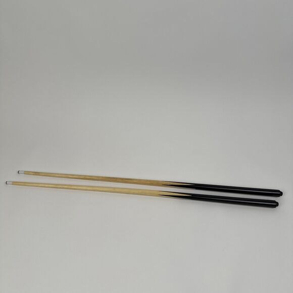Wooden Stick Pool Billiard 36" Two Piece Set For Smaller Tables, Smaller Players - Picture 1 of 4